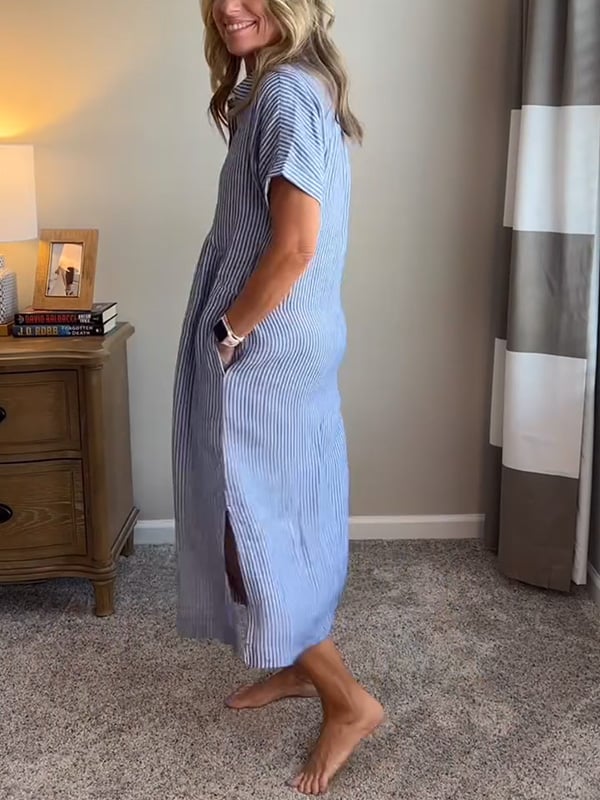 Camila | Elegant Striped Dress