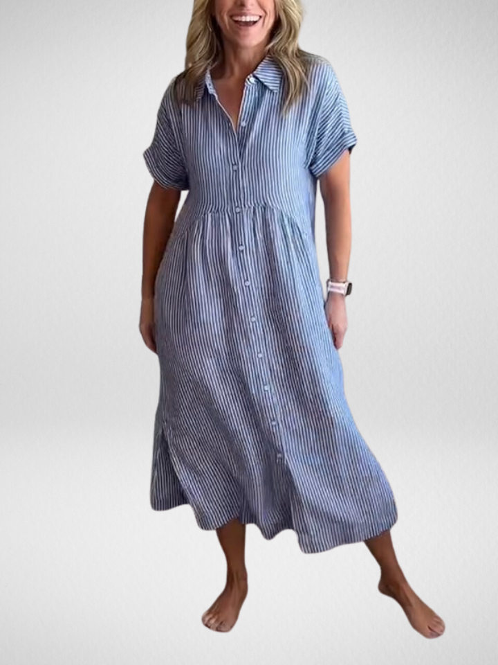 Camila | Elegant Striped Dress