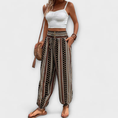 Pants with Ethnic Print