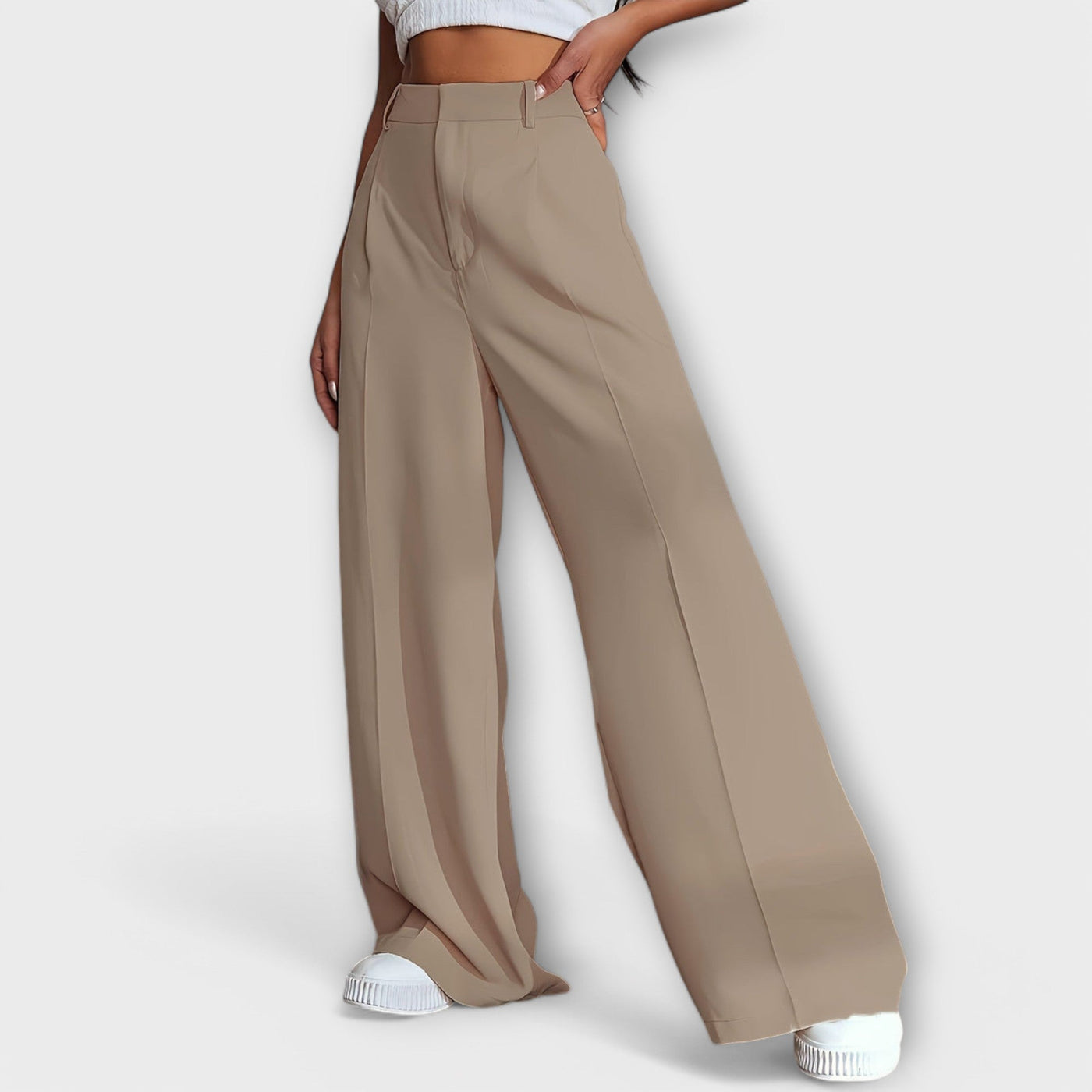 Iara - High Waist Trousers with Wide Legs