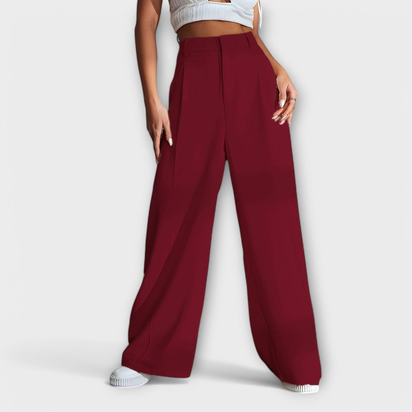 Iara - High Waist Trousers with Wide Legs